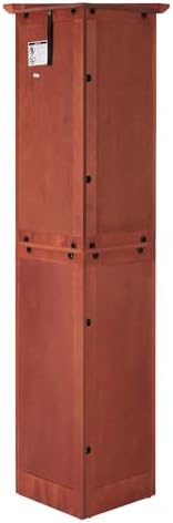 4 Tier Corner Cabinet with Adjustable Shelves