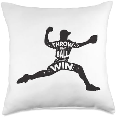 Throw That Ball And Win Baseball Throw Pillow