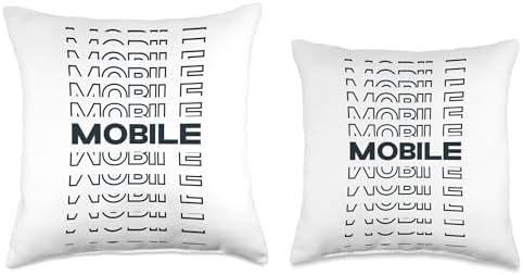 Minimalist City USA Mobile Throw Pillow