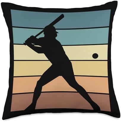 Baseball Retro Evolution Funny Fan Throw Pillow