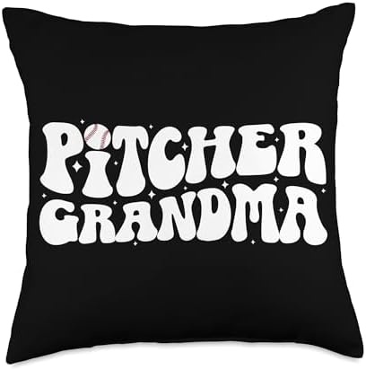 Baseball Pitcher Grandma Throw Pillow for Mothers Day