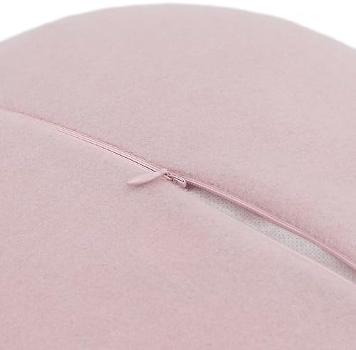 Handmade 3D Rose Throw Pillow 14 Inches Pink