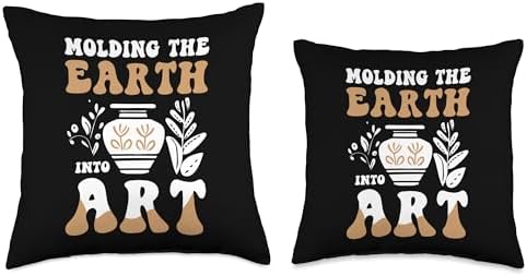 Pottery Clay Ceramics Craft Throw Pillow 18x18 Multicolor