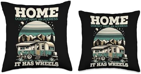 Mobile Home Rolling Throw Pillow for Motorhome