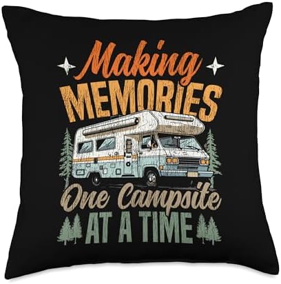 Camping Camper Lover Throw Pillow
