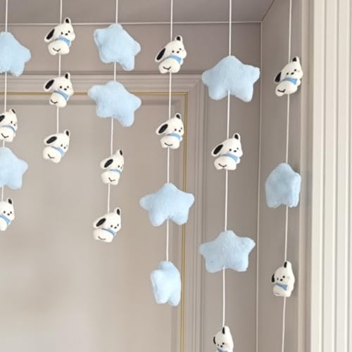 Fluffy Star Cartoon Door Curtain Tassel Garland Room Divider