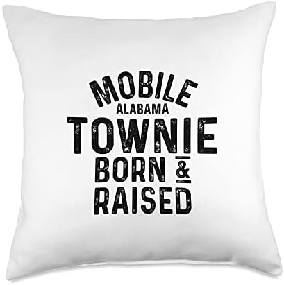 Mobile AL Townie Throw Pillow