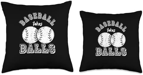 Baseball Throw Pillow for Pitchers and Catchers