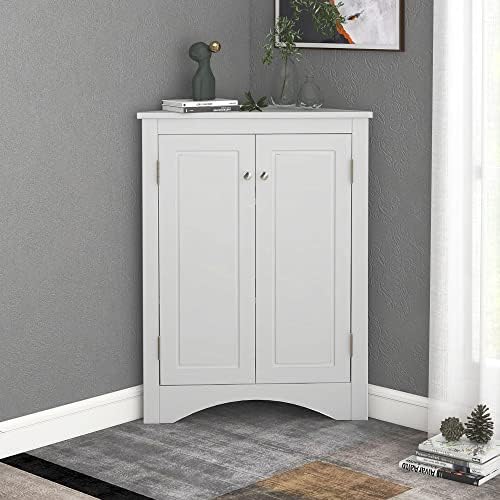 Gdfstudio 31 5 Inch H Triangle Corner Cabinet White