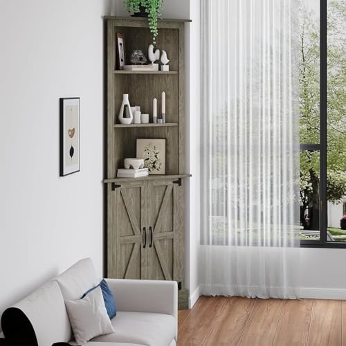 4 Ever Winner Tall Corner Cabinet with Doors