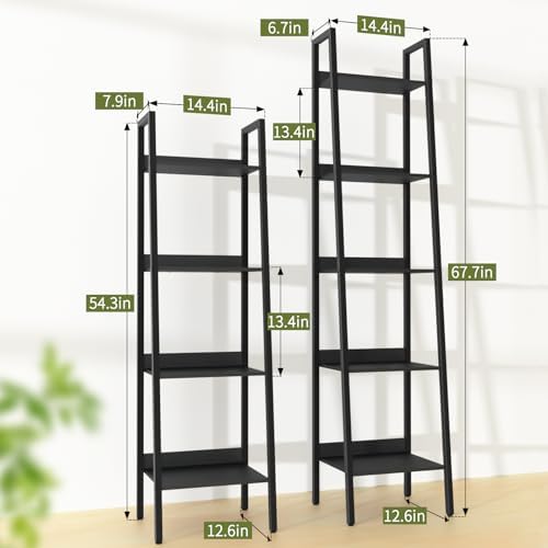 Yoobure 5 Tier Ladder Bookshelf Corner Shelf 1