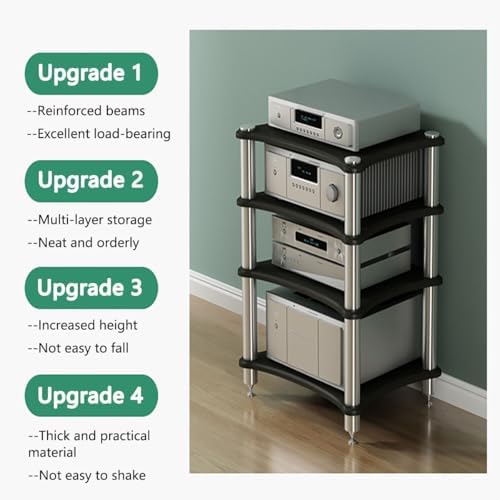 Kaverno 2 3 4 Tier Media Stand Corner Shelf