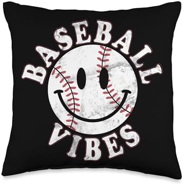 Baseball Pitcher Throw Pillow with Funny Design
