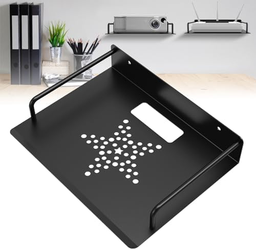 AIYOTAR Projector Shelf Wall Mount for Router Speaker Cable Box