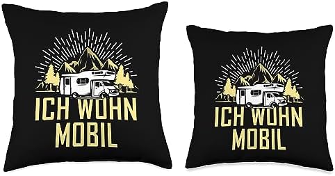 I Live Mobile Funny Saying Throw Pillow 16x16 Multicolor