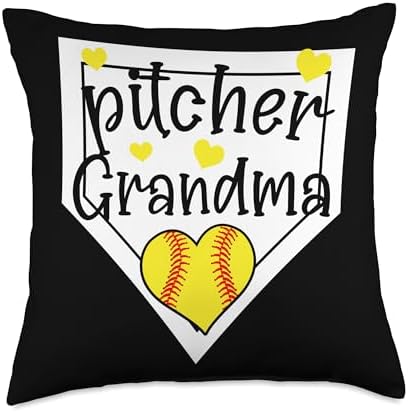 Softball Pitcher Grandma Mothers Day Throw Pillow