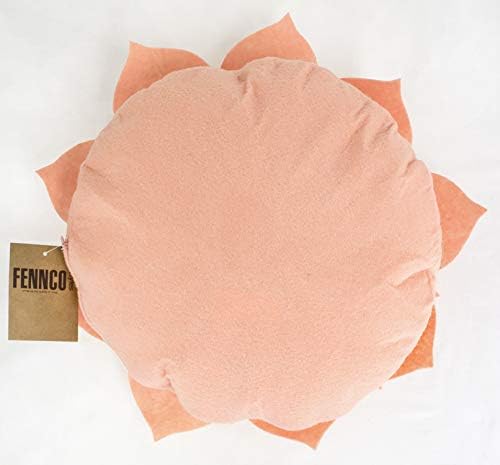 Fennco Styles 3D Heart-Shaped Rose Throw Pillow 13 Round