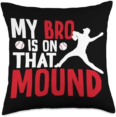 Proud Baseball Pitcher Sister Throw Pillow
