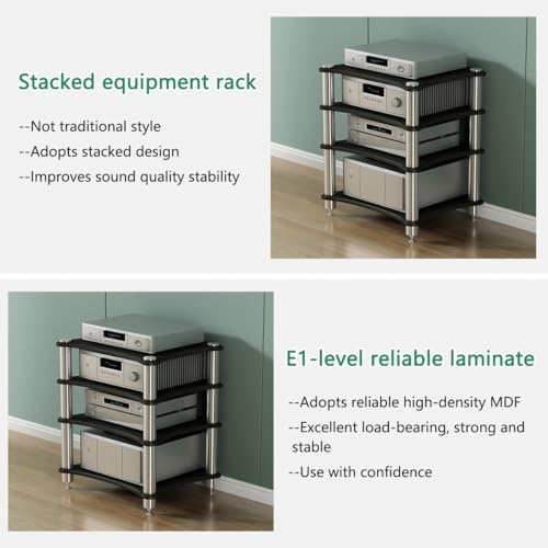 Kaverno 2 3 4 Tier Media Stand Corner Shelf