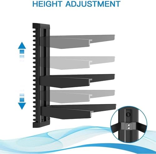 PERLESMITH Floating Wall Mount Shelf AV Mount - 165lbs Load Capacity