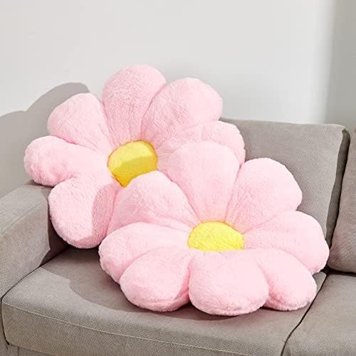 216In Pink Flower Shaped Throw Pillow Cute Decorative Cushion