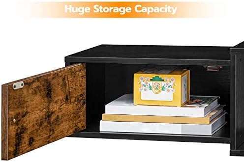 HOOBRO 55 Floating TV Stand with Power Outlets