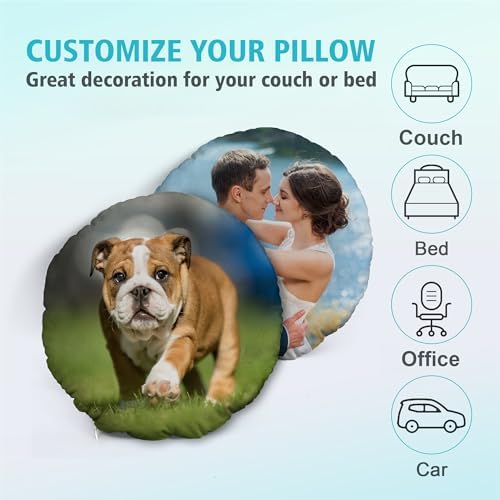 Custom Pillow with Picture Personalized Throw Pillow