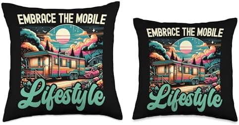 Mobile Home Throw Pillow for Motorhome Living