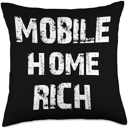 TheUntucked Mobile Home Rich Throw Pillow