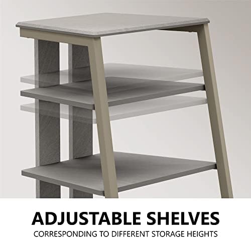 Modern 4-Tier AV Media Stand Corner Shelf for Xbox One PS4