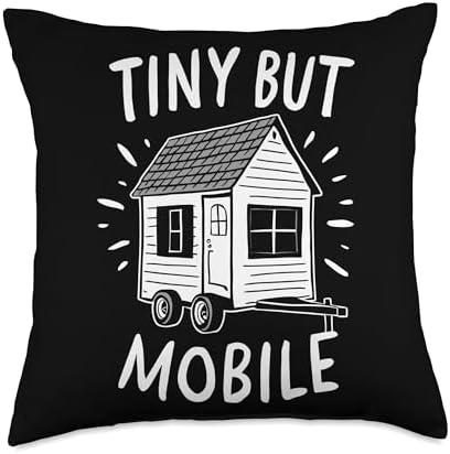 Rolling Tiny House Throw Pillow for Minimalist Living 1