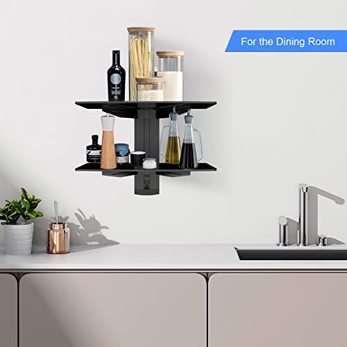 Suptek 2-Tier Floating Shelf Wall Bracket for TV and Media Equipment