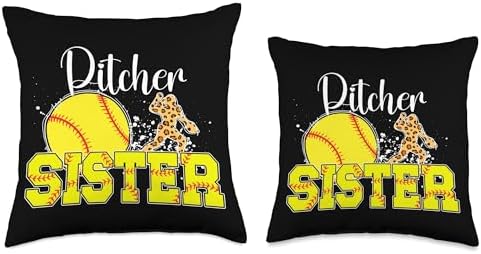 Softball Pitcher Sister Throw Pillow