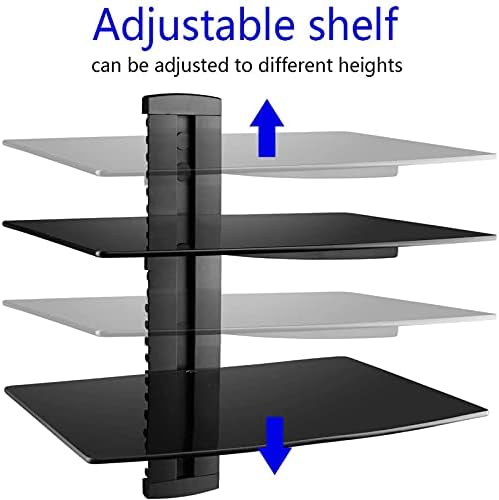 Suptek Speaker Mount with 2 Shelves Black CS202