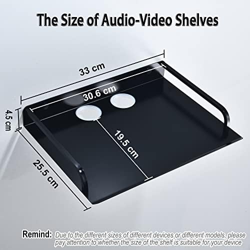 Floating Shelves for AV Devices - 2PCS Metal Mount Shelf