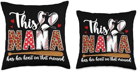 Baseball Pitcher Nana Throw Pillow