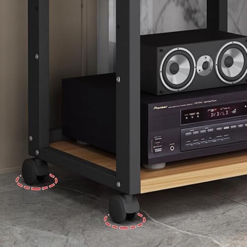 47 Inch 6 Tier Corner Shelf Adjustable Audio Visual Stand