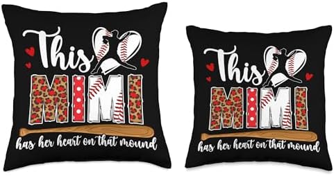 Proud Baseball Pitcher Mimi Throw Pillow