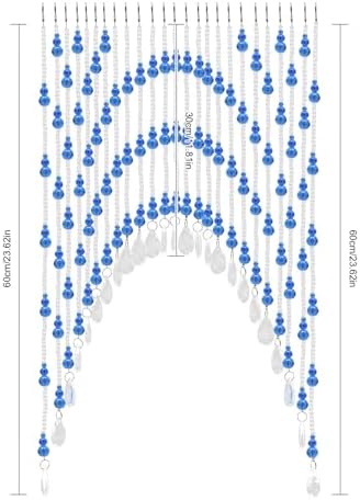 25 Strings Beaded Curtain for Doorway Privacy Decor
