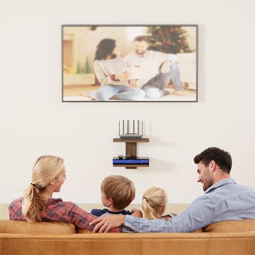 WALI Floating TV Shelf 2 Shelves 22lbs Weight Capacity