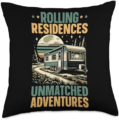 Mobile Home Throw Pillow for Motorhome and Trailer Park
