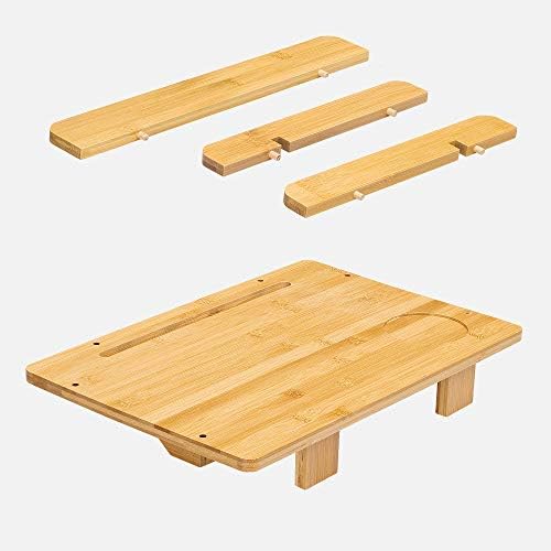 Navaris Bedside Shelf Bamboo Nightstand