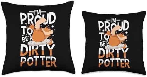 Pottery Clay Ceramics Throw Pillow 16x16 Multicolor