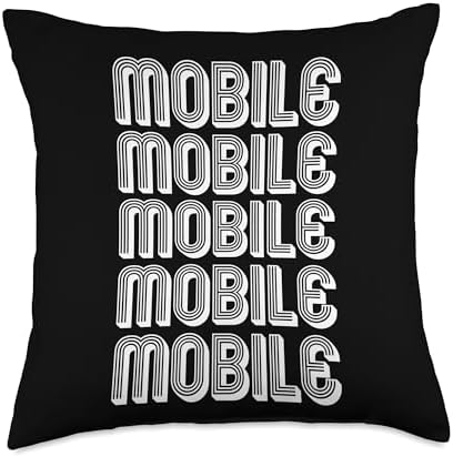 Mobile Throw Pillow with Bold Design