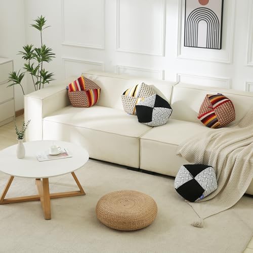Takumi Royal Red Round Velvet Throw Pillow 16 Inches