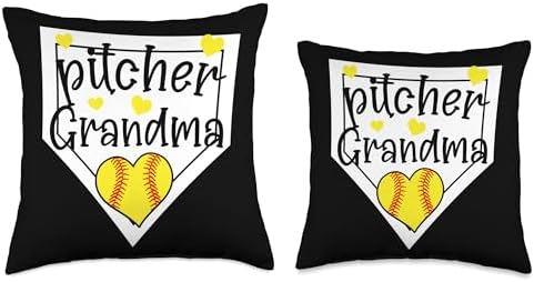 Softball Pitcher Grandma Mothers Day Throw Pillow