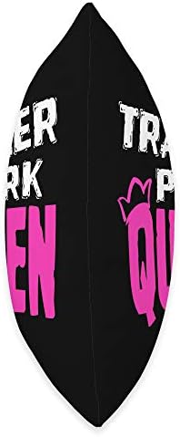 Trailer Park Queen Mobile Home Camping Throw Pillow