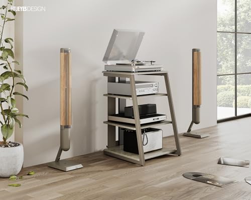 Modern 4-Tier AV Media Stand Corner Shelf for Xbox One PS4