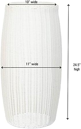 Household Essentials Tall Resin Pedestal White