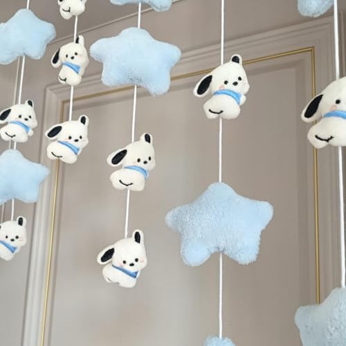 Fluffy Star Cartoon Door Curtain Tassel Garland Room Divider